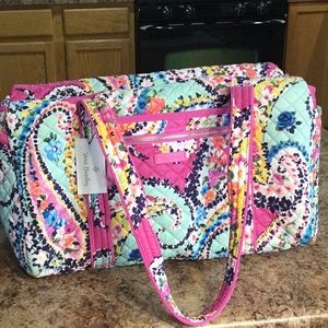 vera bradley iconic campus backpack wildflower paisley